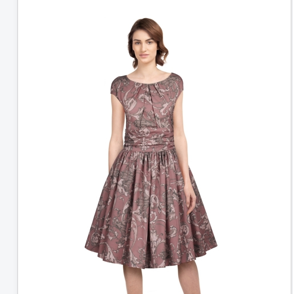 Retro Pleated Dress